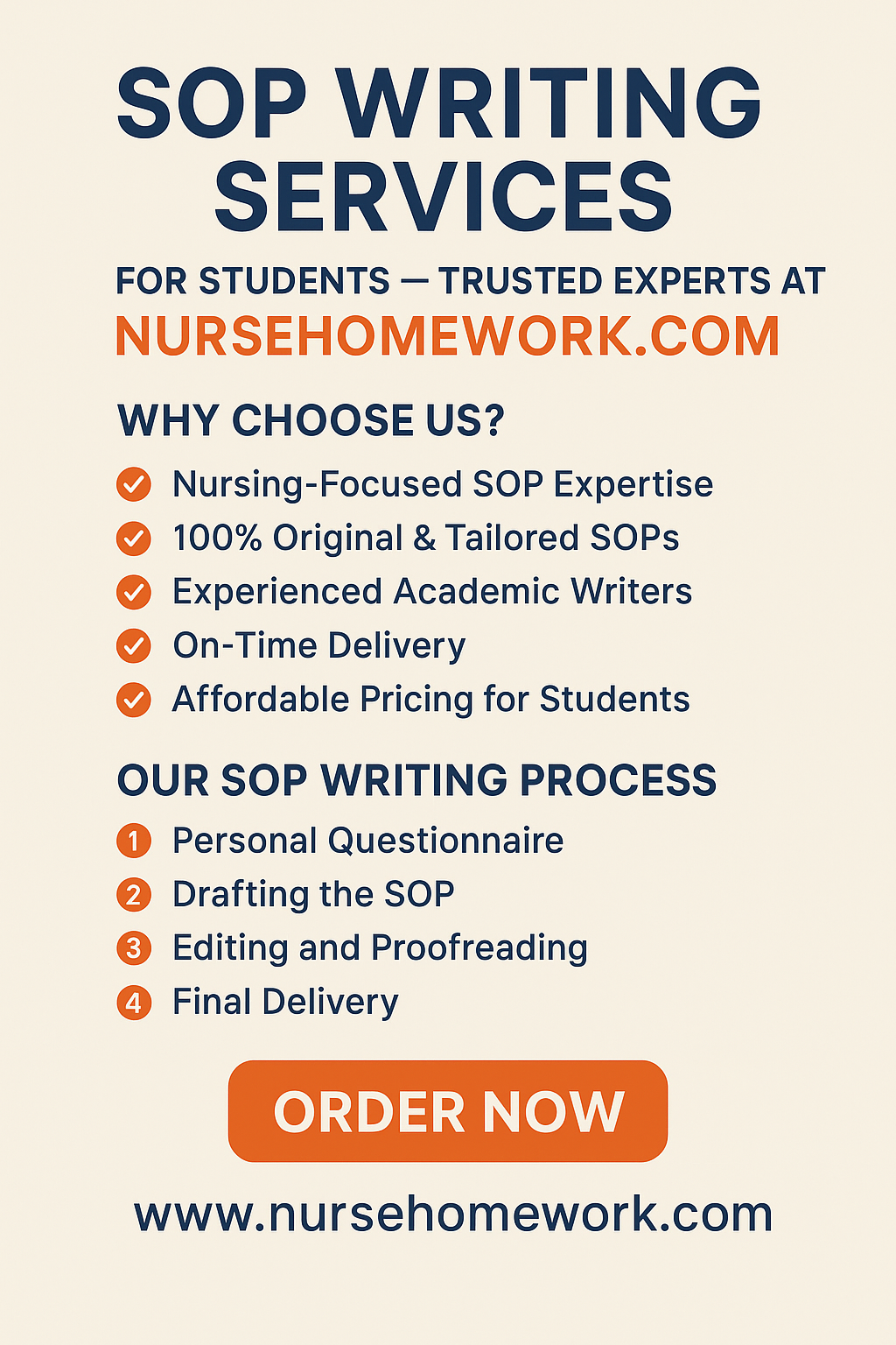 SOP writing services