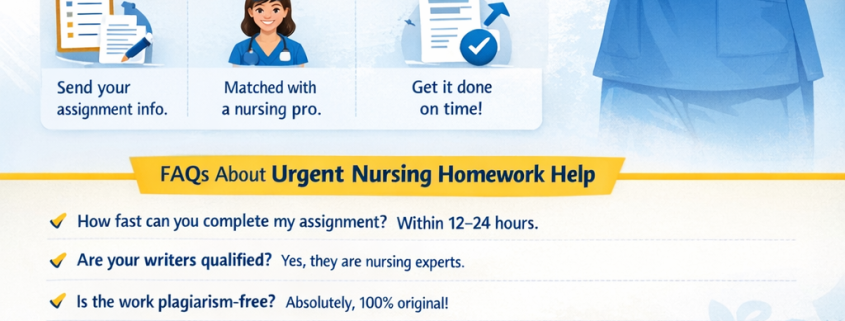 Urgent Nursing Homework Help – Fast & Reliable Assignment Assistance