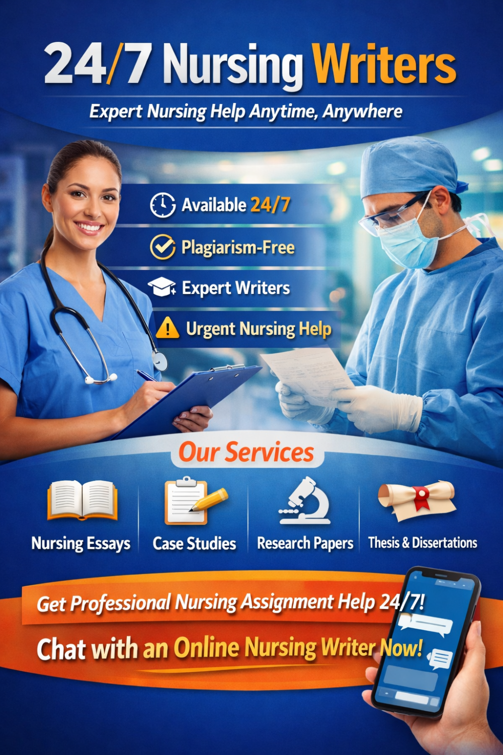 24/7 Nursing Writers – Expert Nursing Help Anytime, Anywhere