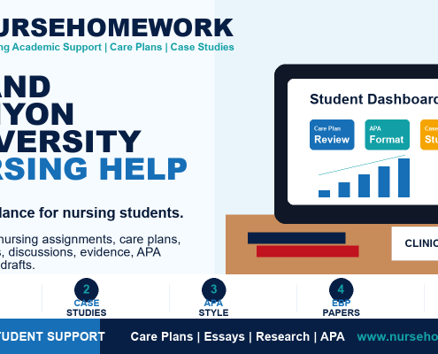 Grand Canyon University Nursing Help for nursing students
