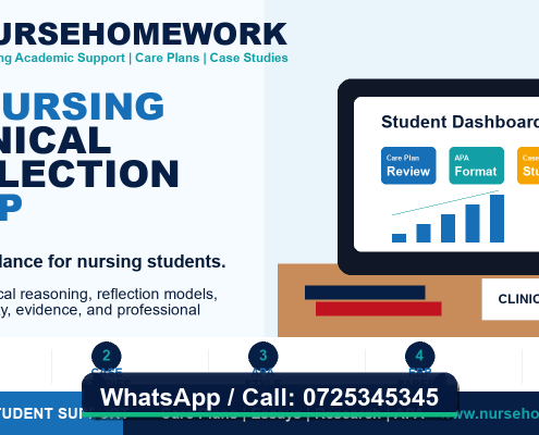 AI Nursing Clinical Reflection Help by NurseHomework - Call 0725345345