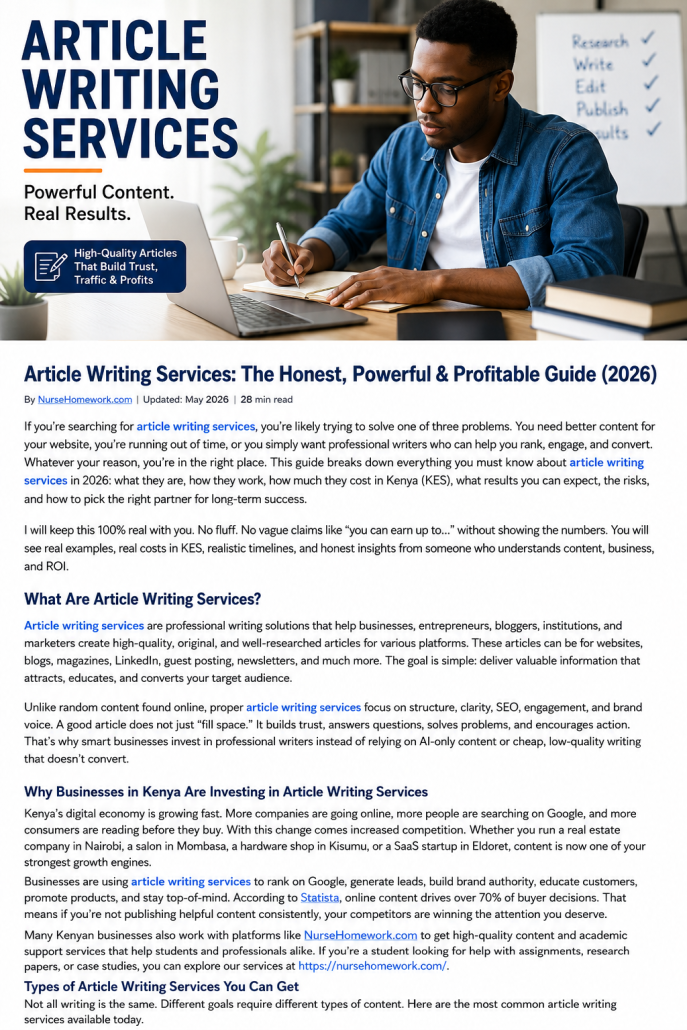 article writing services