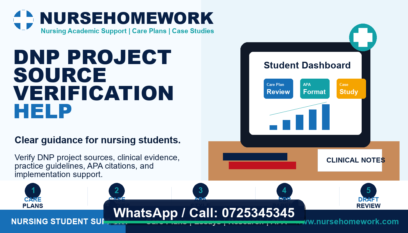 DNP Project Source Verification Help by NurseHomework