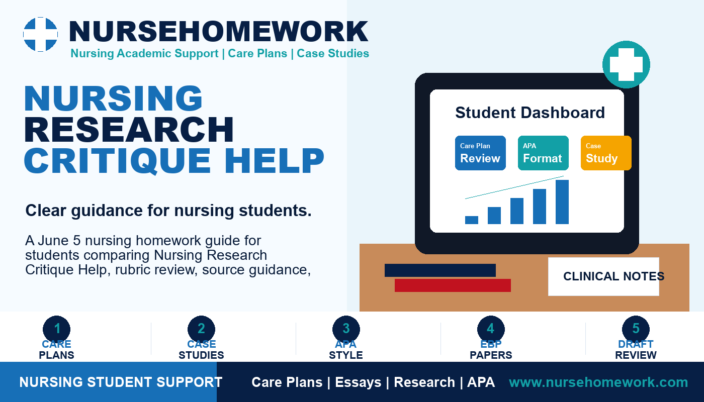Nursing Research Critique Help