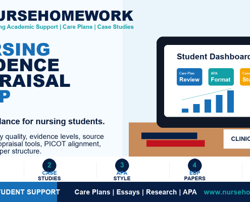 Nursing Evidence Appraisal Help by NurseHomework