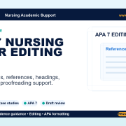 APA 7 nursing paper editing by NurseHomework