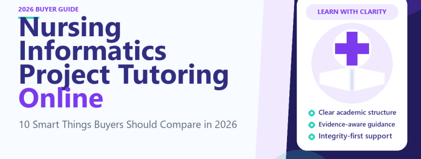 Nursing Informatics Project Tutoring Online