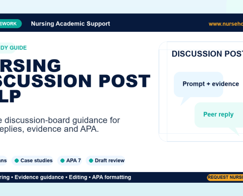 nursing discussion post help by NurseHomework